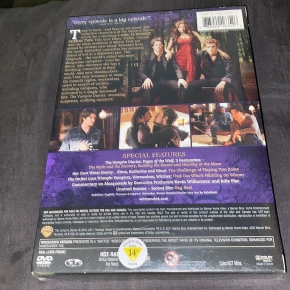 SOLD Vampire Diaries Season 2 (DVD) New Sealed - Picture 2 of 3